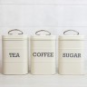 Набор емкостей для хранения чая, кофе, сахара, крем. LIVING NOSTALGIA Kitchen Craft