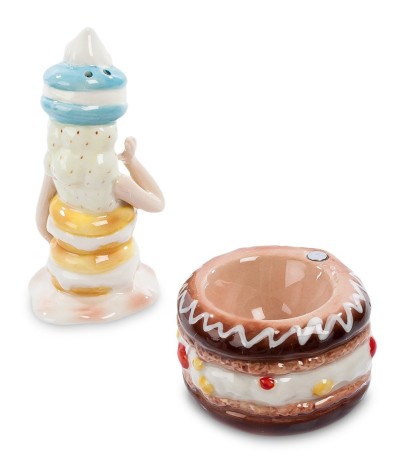 CMS-57/ 6 Подставка для яйца с солонкой "Леди" (Pavone)