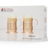 Набор стаканов с подстаканниками Blend Colombia, розовое золото, 0,25 л. 2шт.