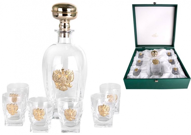 Набор для водки Россия, 700 мл. 75 мл. Gamma