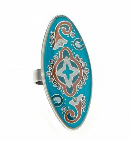 Кольцо K74681 BL Clara Bijoux