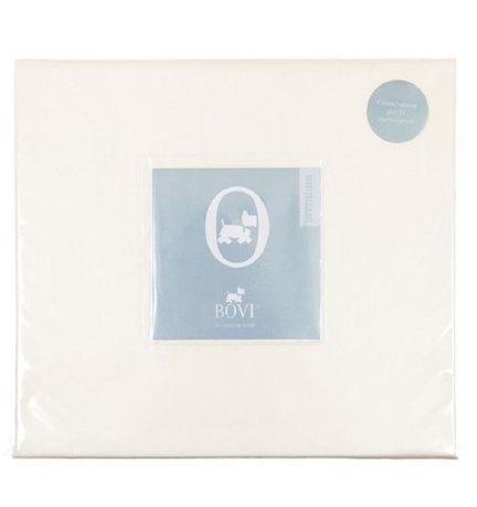 Простыня прямая (SB), сатин, 220x240см. экрю, BOVI