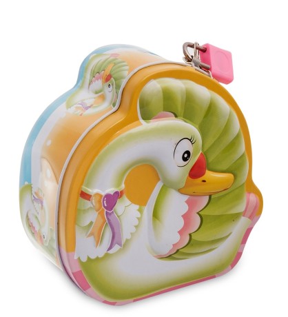 BX- 34/1 Металлическая копилка "Лебедь"