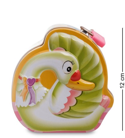 BX- 34/1 Металлическая копилка "Лебедь"