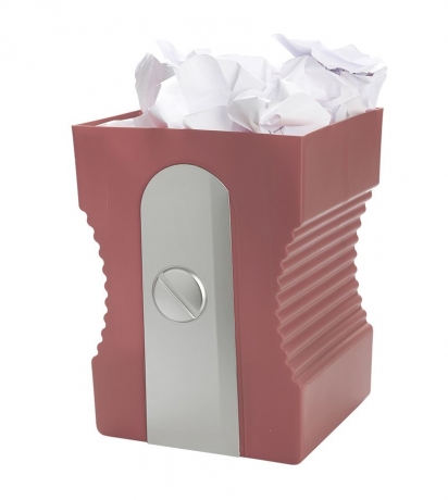 Корзина для бумаг Sharpener розовая, Balvi