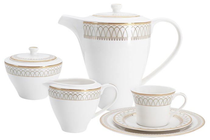 Чайный сервиз Диадема, 6 персон, 21 предмет, Emily