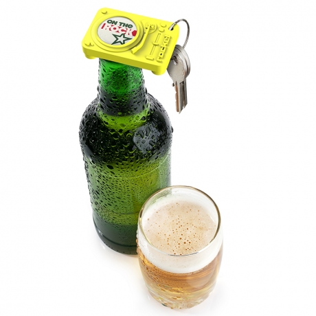 Брелок-открыватель для бутылок Act, желтый, rocketdesign