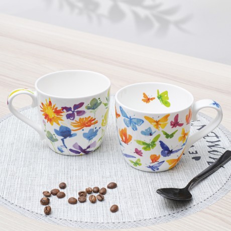 Кружка "Бабочка" Виктория Лоу, 450 мл. Koenitz