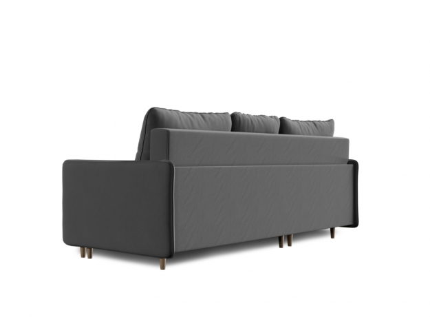 Диван-кровать Fresh, коллекция "Фреш" 214*96*159, Полиэстер, Хлопок, Нейлон, Пенополиуретан, Дерево, Серый