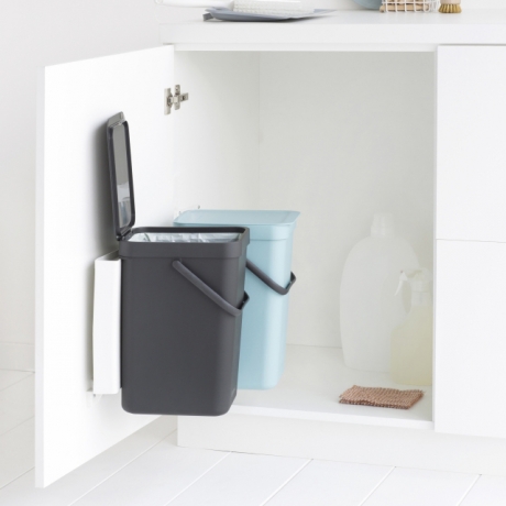 Встраиваемые мусорные ведра Sort & Go (2 x 12 л), Мятный/серый Brabantia