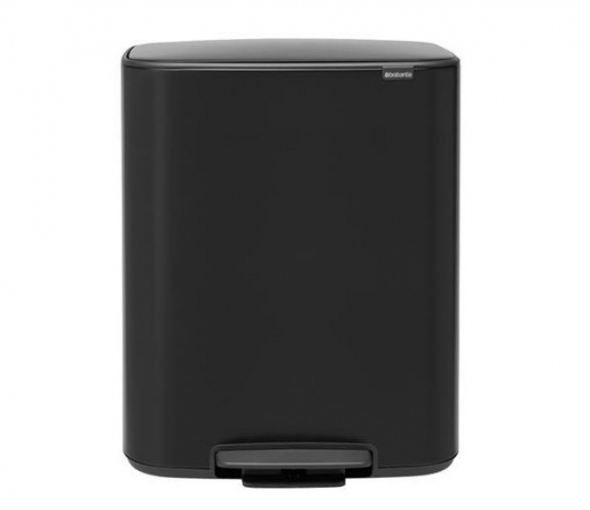 Мусорный бак Bo с педалью (2 x 30 л), Черный матовый Brabantia