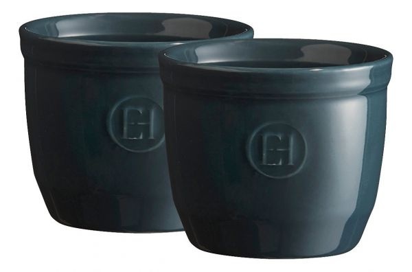 Рамекин Emile Henry 8.5 см, серо-голубой, высокий