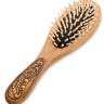 BST-209/ 1 Массажная расческа деревянная "Рябина" (береста)