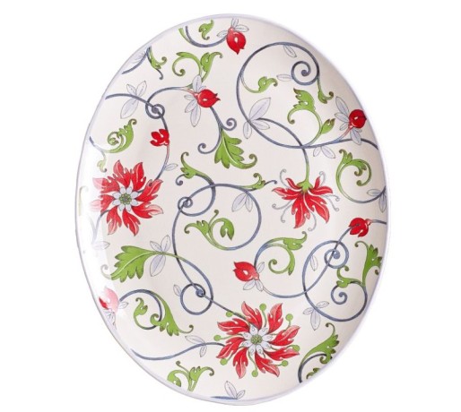 Овальная тарелка, 37 см. BOTANICAL SPIRAL Grace by Tudor