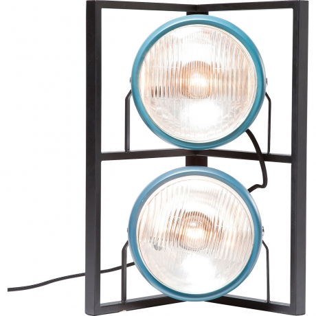 Лампа настольная Headstock, коллекция "Стойка" 20*40*20, Сталь, Стекло, Синий