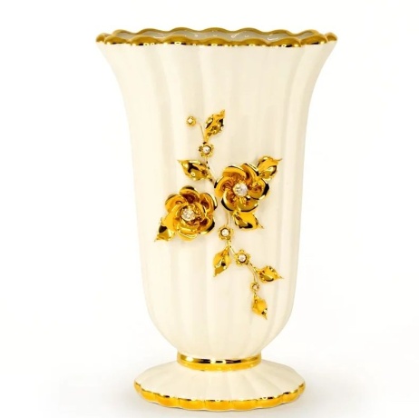 Ваза, 22х17х35 см. EMOZIONI, керамика, swarovski