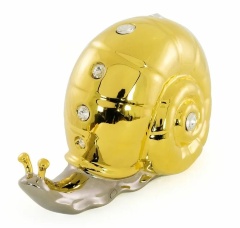 Статуэтка улитка, 17х7х10 см. GIARDINO, керамика, swarovski