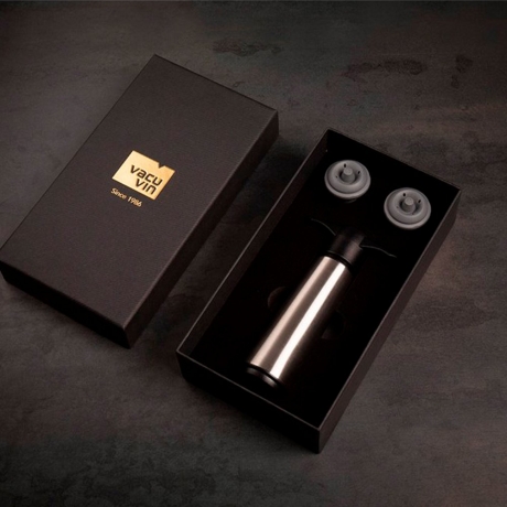 Вакуумный насос и 2 винные пробки Vacu Vin