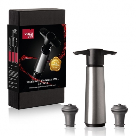 Вакуумный насос и 2 винные пробки Vacu Vin