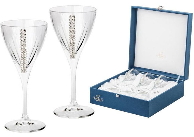 Набор из 6 бокалов для вина Регина Сваровски, 200 мл. Gamma