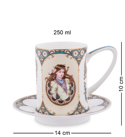 JK- 57 Чайный набор на 2 перс."Габриэлла" (Pavone)