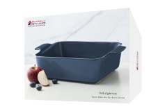 Форма для запекания, 24 см, фарфор P, квадратная, синяя, Indulgence Maxwell & Williams