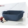 Форма для запекания, 24 см, фарфор P, квадратная, синяя, Indulgence Maxwell & Williams
