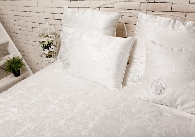 Одеяло легкое с шелком "Малберри" "Королевский шелк ", 200х220 см. в хлопковом жаккардовом чехле, Natures