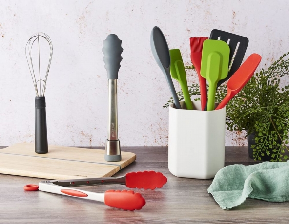 Щипцы Mastrad, 30 см. сталь и силикон цвет серый