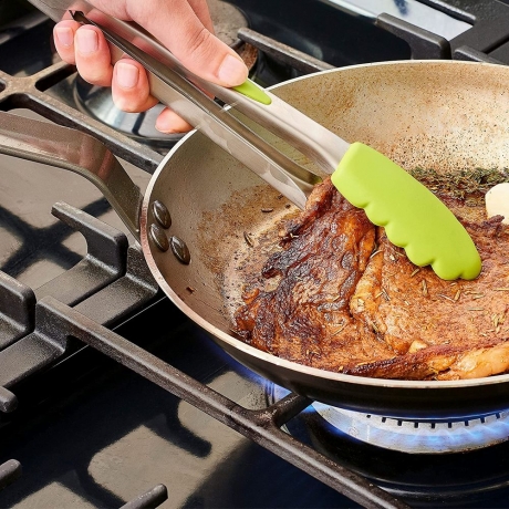 Щипцы Mastrad, 30 см. сталь и силикон цвет серый