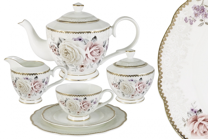 Чайный сервиз на 6 персон "Гармония" Emily, 21 предмет