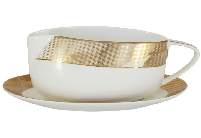 Обеденный сервиз на 6 персон Лунная соната голд, 27 предметов Naomi