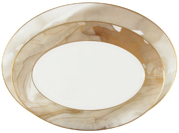 Обеденный сервиз на 6 персон Лунная соната голд, 27 предметов Naomi