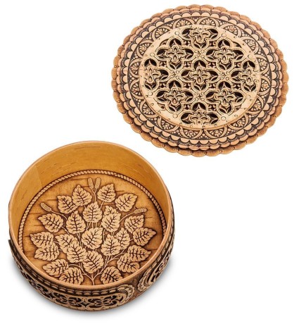 BST-402 Шкатулка "Узор" (береста)