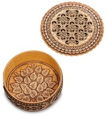 BST-402 Шкатулка &quot;Узор&quot; (береста)