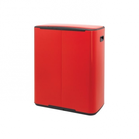 Мусорный бак Bo с педалью (2 x 30 л), Пламенно-красный Brabantia