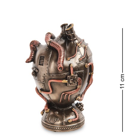 WS-1070 Часы настольные в стиле Стимпанк "Сердце"