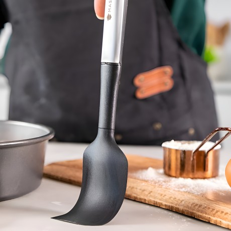 Лопатка-шпатель из нерж/стали Soft Grip MC, 30 см. GREY Kitchen Craft