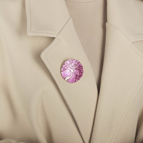 Брошь Дерево XZ1227.2 BW/G Shadore