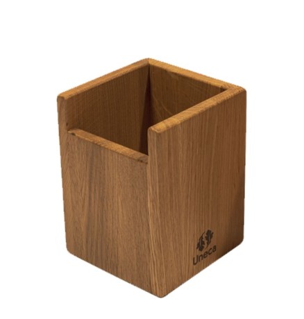 Органайзер для кухонных принадлежностей дубовый, 11х11х15 см. Uneca