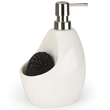 Диспенсер для мыла с подставкой для губки Joey, белый, Umbra