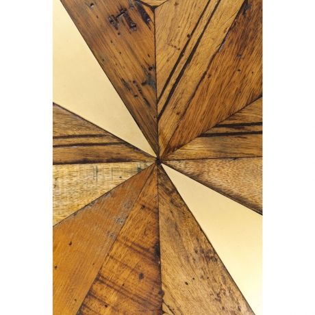 Стол Illusion, коллекция "Иллюзия", ручная работа 200*76*95, Манго, Сталь, Золотой, Коричневый