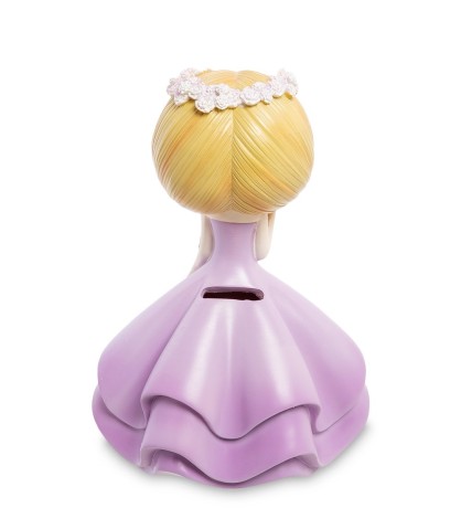 MF- 02 Копилка маленькая "Девочка в фиолетовом платье"