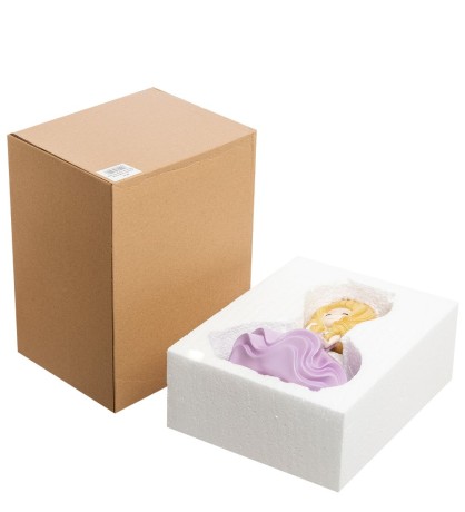 MF- 02 Копилка маленькая "Девочка в фиолетовом платье"