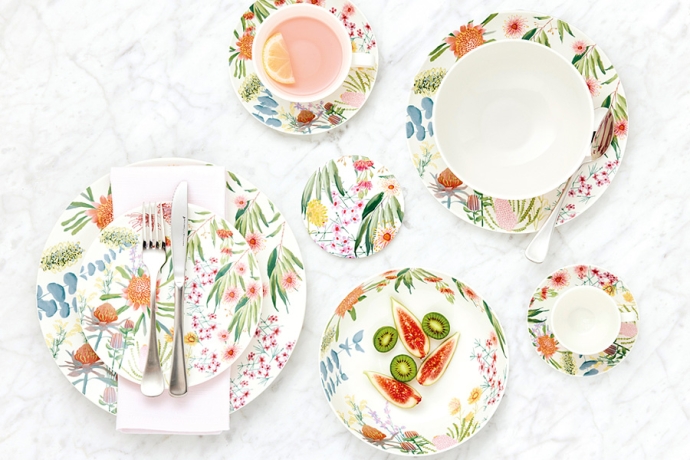 Чашка с блюдцем Цветущий луг, 0,4л. Maxwell & Williams