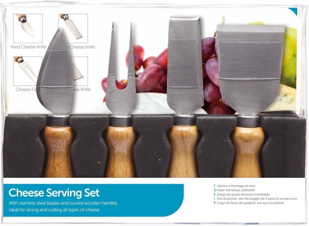 Набор из 4-х ножей для сыра, 14 см. KC Kitchen Craft