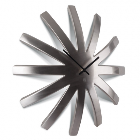 Часы настенные Burst, никель, Umbra