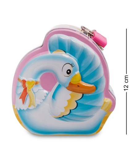 BX- 34/3 Металлическая копилка "Лебедь"