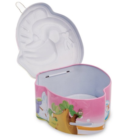 BX- 34/3 Металлическая копилка "Лебедь"