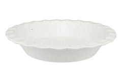 Форма для запекания, 25 см, фарфор P, круглая, молочная, в крапинку, Speckle Maxwell & Williams